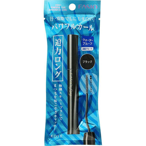 Kose Fasio Long Powerful Curl Mascara Long Ex Black Color BK001 5g - Japanese Mascara