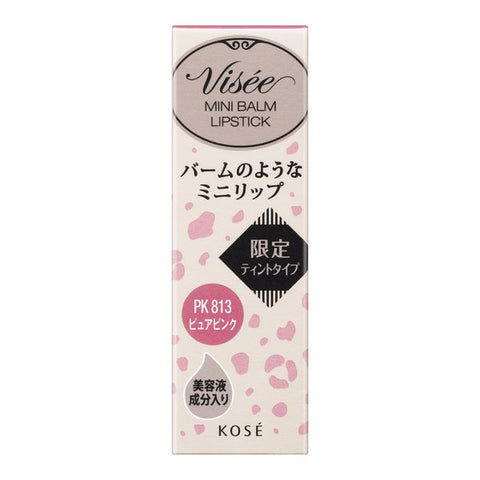 Kose Visee Riche Mini Balm Pk813 Pure Pink 2.1g - Japanese Tint-Type Mini Lipsticks