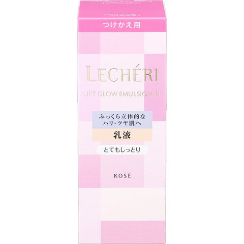 Kose Lecheri Lift Glow Emulsion II Very Moist [refill]120ml - Japanese Lifting Emulsion