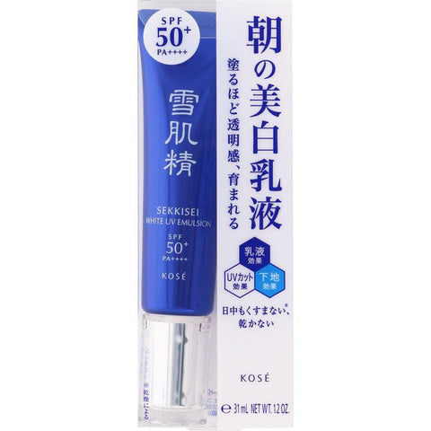 Kose Sekkisei White UV Emulsion SPF50+ PA++++ 35g - Sunscreen Day Cream From Japan