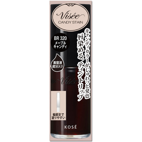 Kose Visee Riche Candy Stain Br320 Maple 7.5ml - Japanese Liquid Lip Gloss