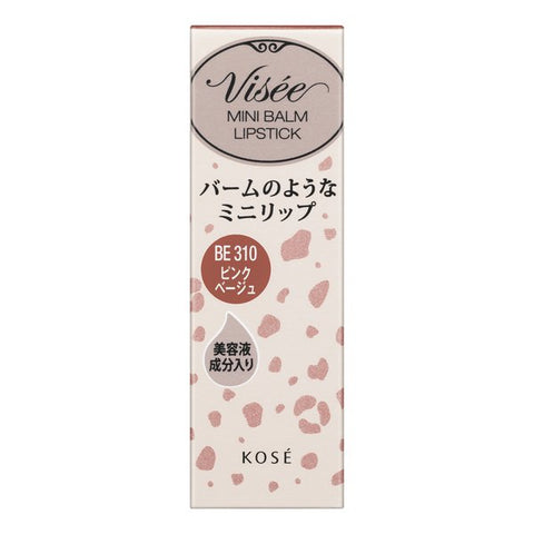 Kose Visee Riche Mini Balm Be310 Pink Beige 2.1g - Japanese Essence Lipstick