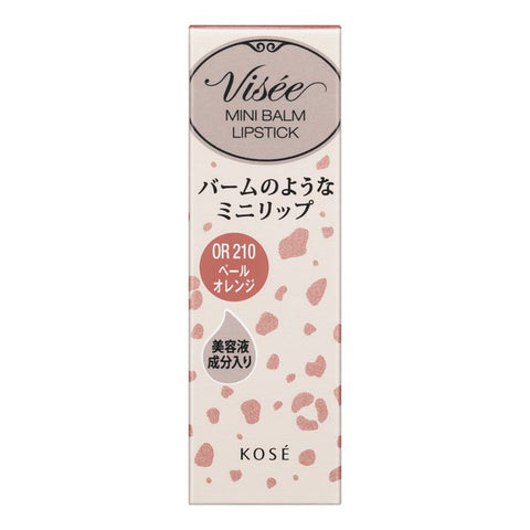 Kose Visee Riche Mini Balm Or210 Pale Orange 2.1g - Japanese Tint-Type Mini Lip Gloss