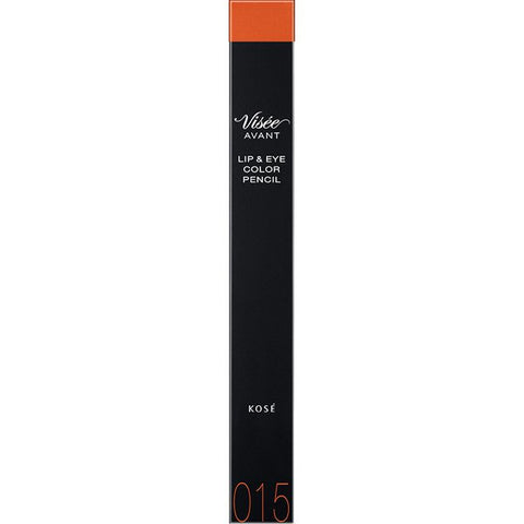 Kose Visee Avant Lip & Eye Color Pencil 015 Safflower 1.2g - Japanese Waterproof Lip Liner