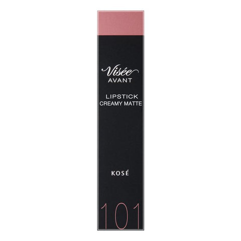 Kose Visee Avant Lipstick Creamy Matte 101 Pink Feather 3.5g - Japanese Creamy Matte Lipstick