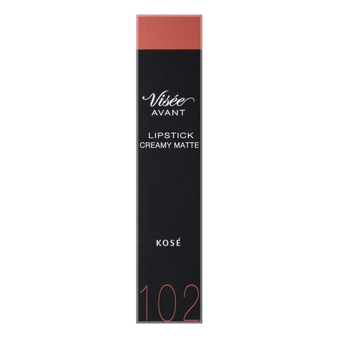 Kose Visee Avant Lipstick Creamy Matte 102 Apricot - Matte Lipstick Made In Japan