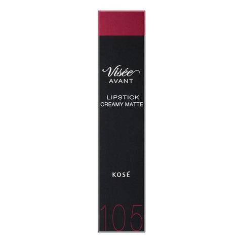 Kose Visee Avant Lipstick Creamy Mat 105 The Rose 3.5g - Japanese Matte Lipstick