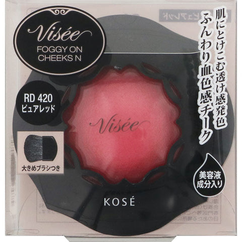 Kose Visee Foggy On Cheeks N RD420 5g - Makeup Products For Cheek - Japanese Cheek Blush