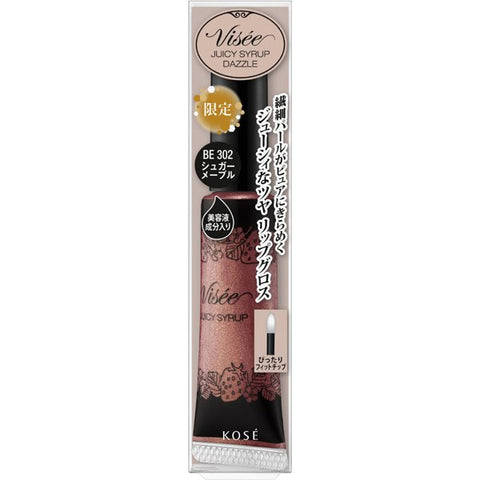 Kose Visee Riche Juicy Syrup Dazzle Be302 Sugar Maple 9.5g - Japanese Lip Gloss