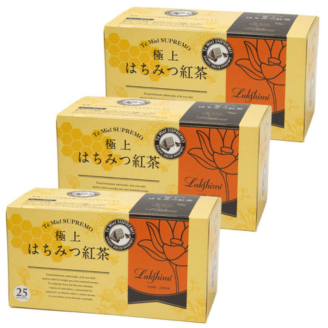 Lakshmi Premium Honey Tea Japan - 25 Tea Bags X 3 Box Set