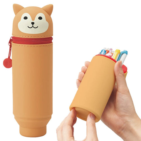 Lihit Lab Stand Pen Case Punilab Shibainu A7712-2 | Made In Japan