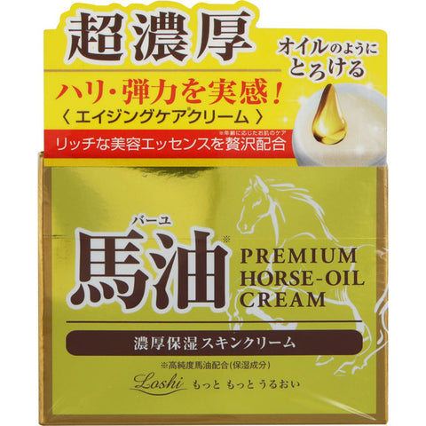 Cosmetex Roland Loshi Moist Aid Premium Horse Oil Cream 100g - Japanese Moisturizers