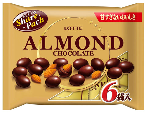 Lotte Almond Chocolate 117G Japan Share Pack