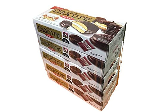 Lotte Choco Pie From Japan - 6 Boxes Of 5 Pies