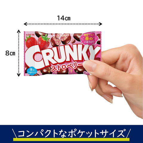 Lotte Strawberry Cranky Pop Joy 32G X 10 Pieces Japan