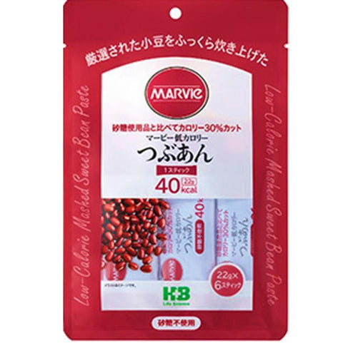 H+B Life Science Marvie Low Calorie Red Bean Stick 22g x 6 Pieces - Japanese Diet Foods