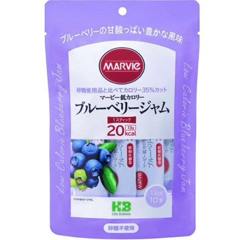 H+B Life Science Marvie Low Calorie Blueberry Jam 13g x 10 Sticks - Japanese Diet Foods