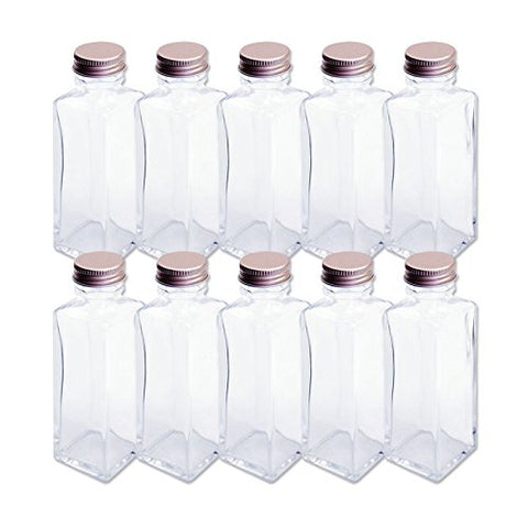 Rhyme Japan Herbarium Square Column Glass Bottle 100Cc 10-Pc Set