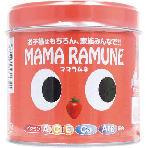 M&M Mama Ramune Strawberry Milk Flavor 200 Tablets - Japanese Vitamins, Minerals And Supplements