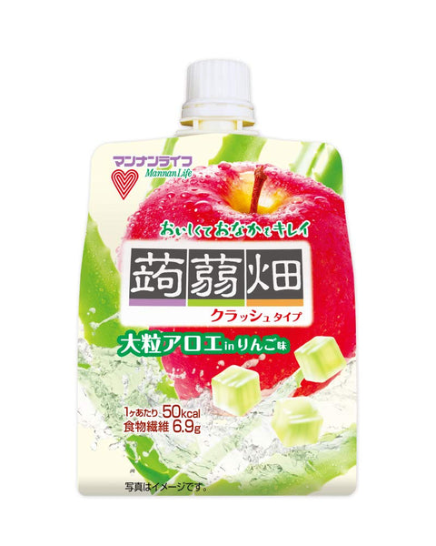 Mannan Life Large Grain Aloe Konjac Field Apple Flavor 150G 6 Bags Japan