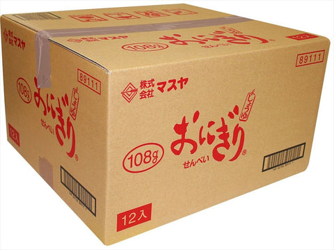 Masuya Japanese Onigiri Senbei 108G 12-Pack | Authentic From Japan