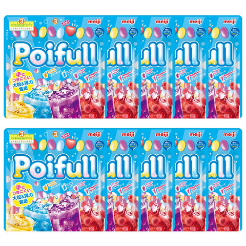 Meiji Large Grain Poiful Pouch Drink Mix 80G X 10 Pieces Japan