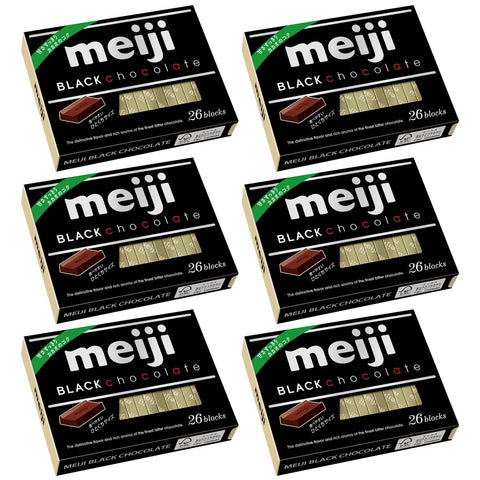 Meiji Black Chocolate Box 120G (6 Boxes) - Made In Japan