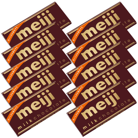 Meiji Milk Chocolate 50G 10 Pack - Japanese Chocolate