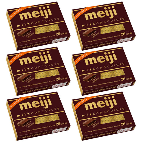 Meiji Milk Chocolate Box 120G | 6 Pieces | Made In Japan