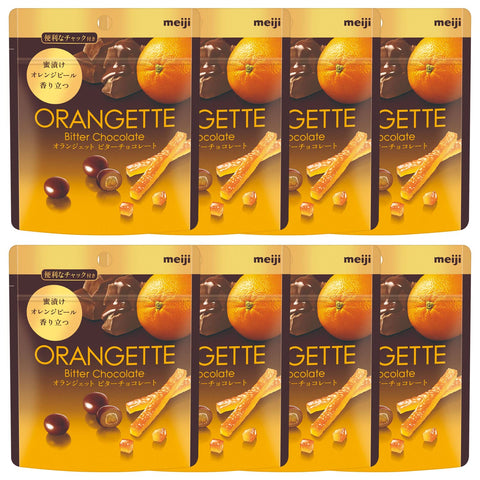 Meiji Japan Orange Jet Pouch 49G 8 Pack