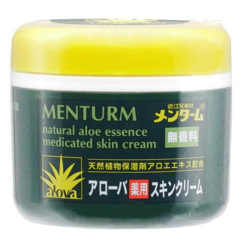 Menturm Natural Aloe Essence Medicated Skin Cream 185g - Japanese Skincare Products