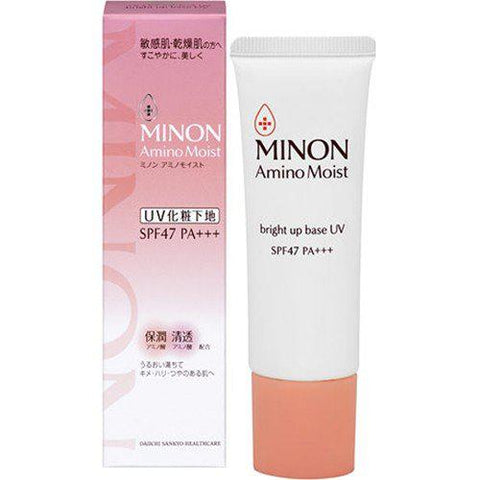 Minon Amino Moist Bright-Up Base UV SPF47 PA+++ 25g - Japanese Makeup Base Product