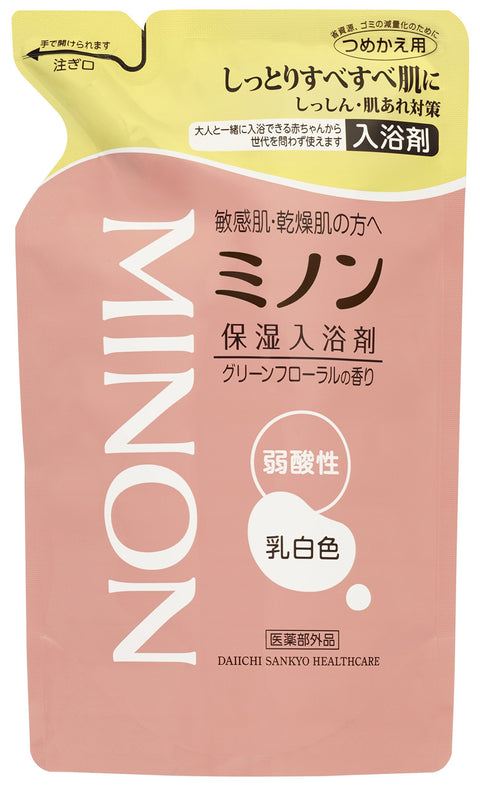 Minon Medicated Moisturizing Bath Additive Refill 400Ml Japan Quasi-Drug