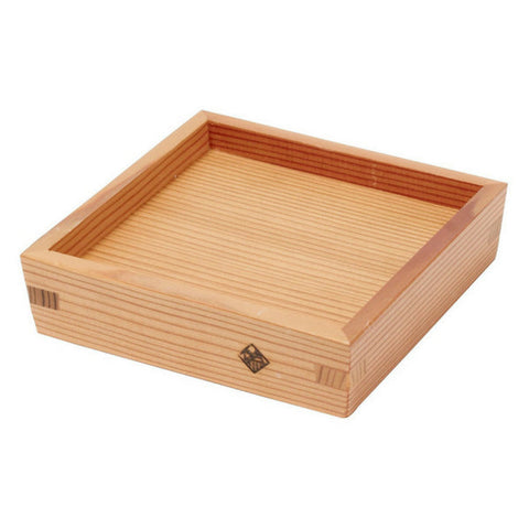 Miranda Style Omoeraku Handcrafted Japanese Cedar Square Saucer L (105x105mm)