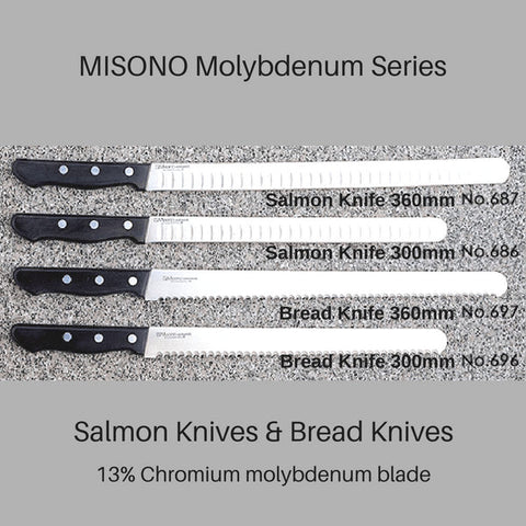 Misono Molybdenum Bread Knife Bread Knife 300mm (No.696)