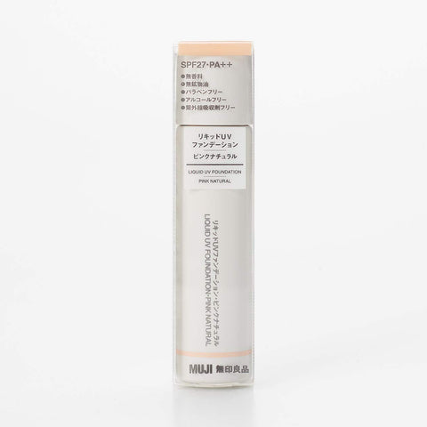 Muji Liquid Uv Foundation Pink Natural Spf27 Pa++ 30Ml 02124748