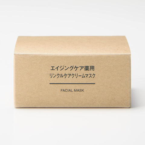 Muji Aging Care Medicated Wrinkle Care Cream Mask 80g - Japanese Anti-Aging Cream Mask