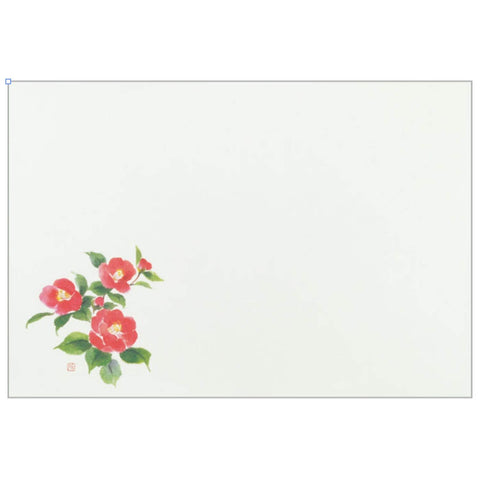 100Pc Nagao Placemat Set 26X38Cm Japan Camellia 31028