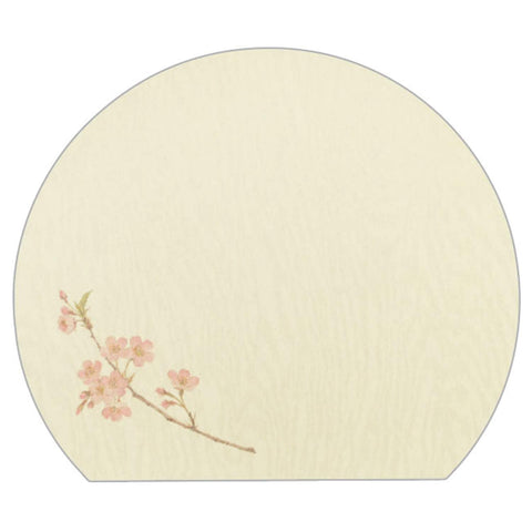 Nagao Placemat Half Moon Sakura Set Of 100 Japan - 31X36Cm (222319)