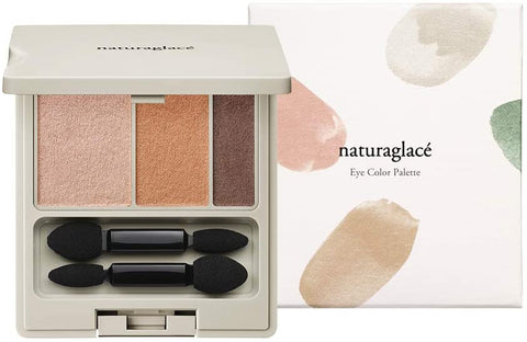 Naturaglacé Eye Color Palette 02 Orange Gold 3.8g - 3 in 1 Eye Palette - Made In Japan