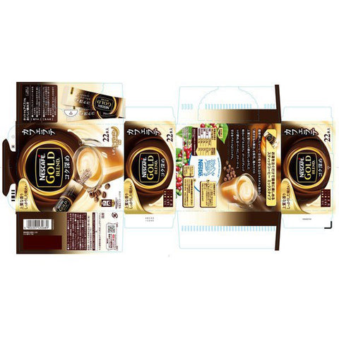 Nestle Japan Nescafe Gold Blend Rich Deep Instant Coffee 22 Stick - Rich Deep Japan Coffee