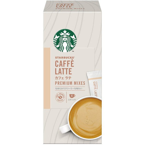 Nestle Japan Starbucks Premium Mixes Caffe Latte 4 Sticks - Starbucks Instant Latte Coffee