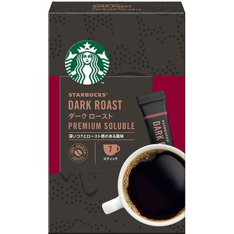 Nestle Japan Starbucks Premium Soluble Dark Roast 7 Sticks - Starbucks Coffee Stick Type