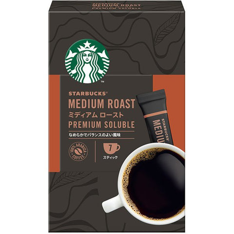 Nestle Japan Starbucks Premium Soluble Medium Roast 7 Sticks - Medium Roast Coffee