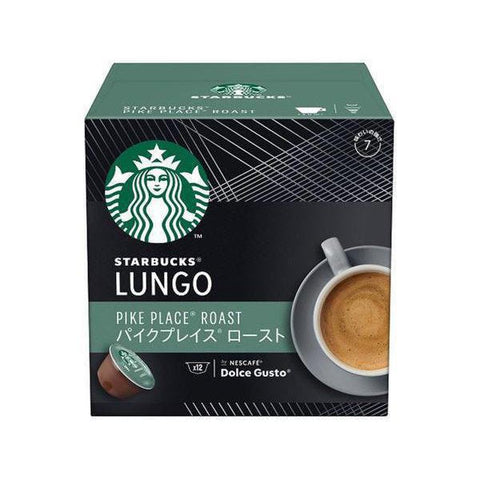 Nestle Japan Starbucks Lungo Pike Place Roast By Nescafe Dolce Gusto 12 Sticks - Roast Coffee