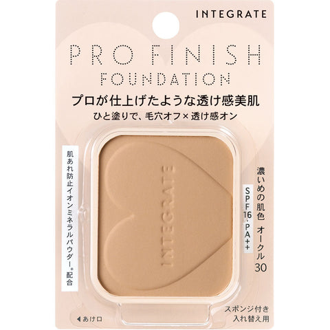 Shiseido Integrate Professional Finish Mineral Powder Foundation SPF16 PA++ Ocher 30