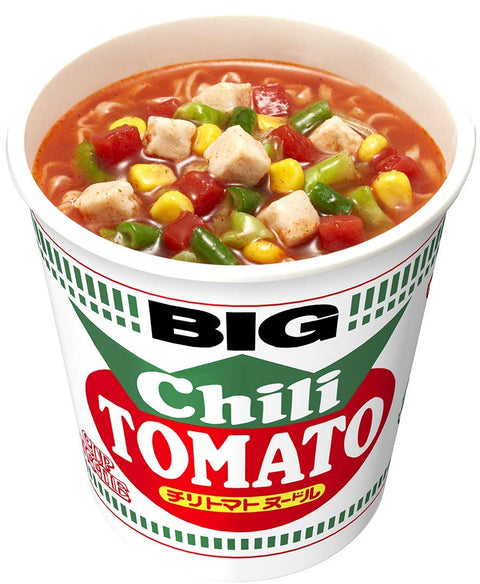 Cup Noodles Chili Tomato Big 107G 12Pcs - Japanese Nissin Food