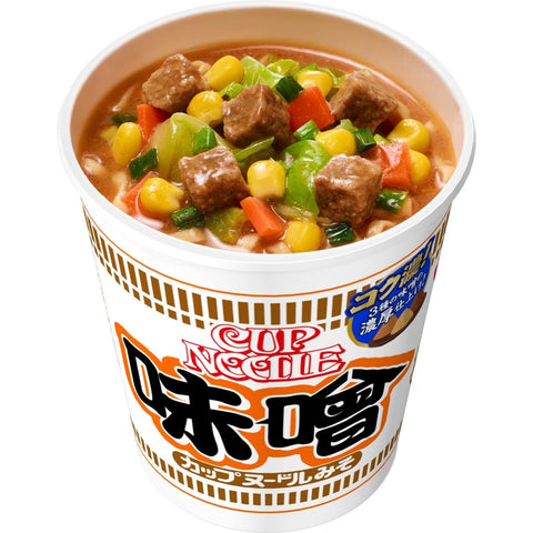 20 Pcs Japan Nissin Cup Noodles Miso 82G - Delicious Instant Ramen