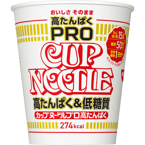 Nissin Cup Noodles Pro High Protein Low Sugar 1 Day Fiber 12 Pack Japan 74G