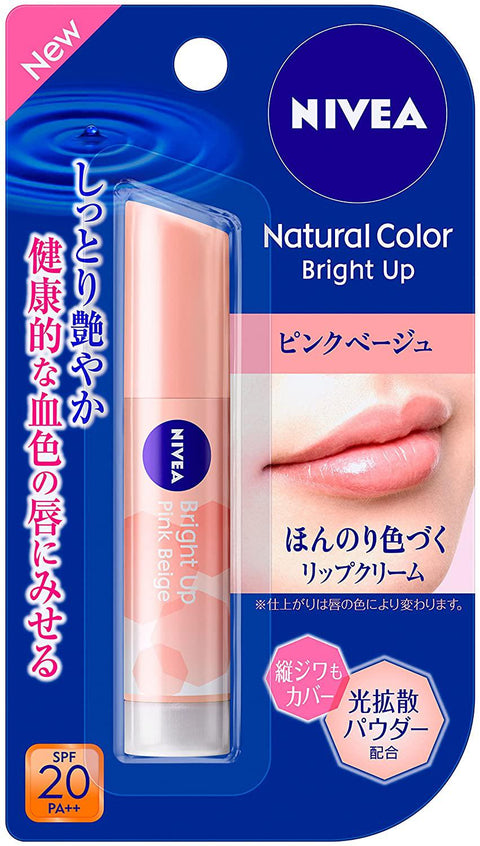 Nivea natural color lip Bright up pink beige